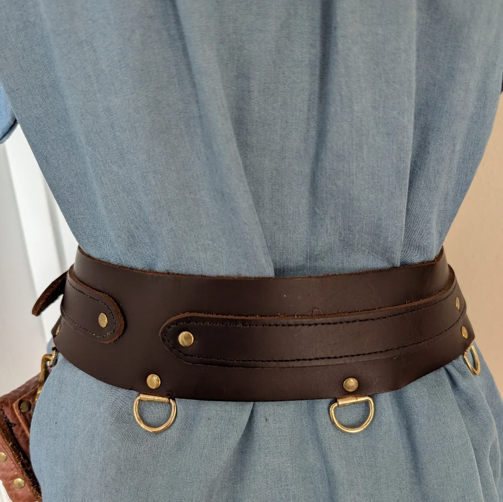 Cosplay, Steampunk, Medieval, Renaissance Belt W / Waist Pouch Bags - Picture 10 of 13